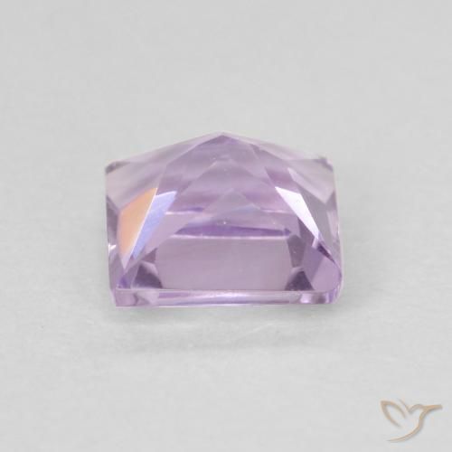 Ametista Viola chiaro naturale da 0.62 ct, Quadrato, VVS