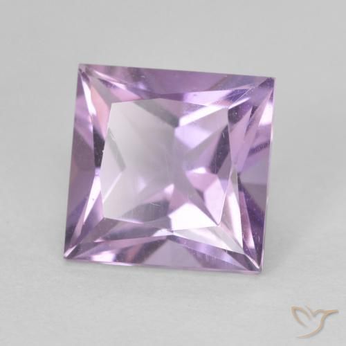 Ametista Viola rosa medio naturale da 2.27 ct, Quadrato, VVS-VS