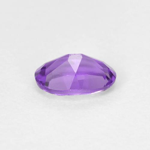 Ametista Viola scuro naturale da 0.44 ct, Taglio ovale, VVS-VS