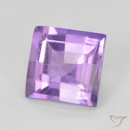 Ametista Viola medio naturale da 1.84 ct, Quadrato, VVS-VS