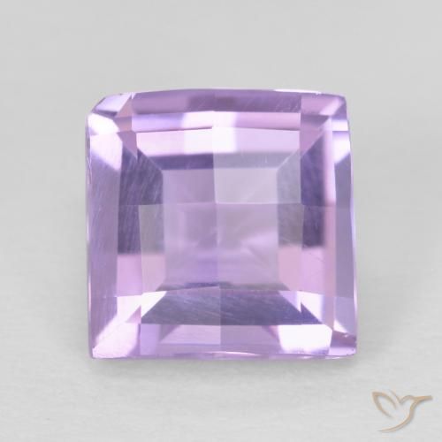 1.44ct Naturale Viola tendente al rosa Ametista, Quadrato, VVS-VS
