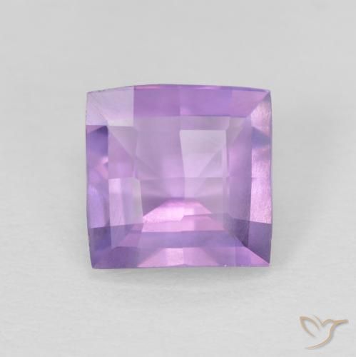 1.23ct Naturale Viola tendente al rosa Ametista, Quadrato, VVS-VS