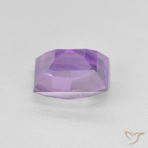 Ametista Viola tendente al rosa naturale da 1.23 ct, Quadrato, VVS-VS