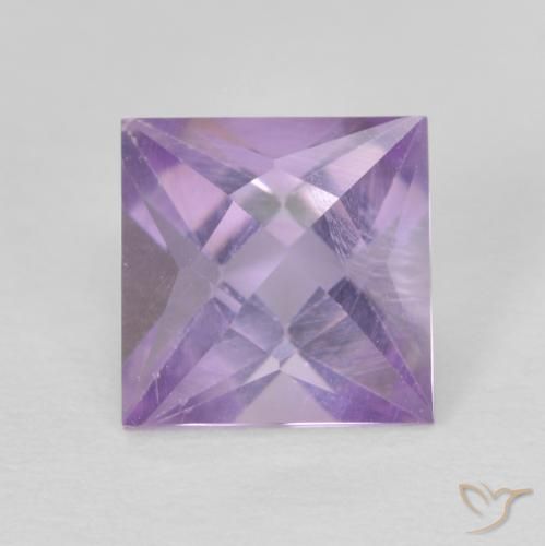 1.21ct Naturale Viola tendente al rosa Ametista, Quadrato, VVS-VS