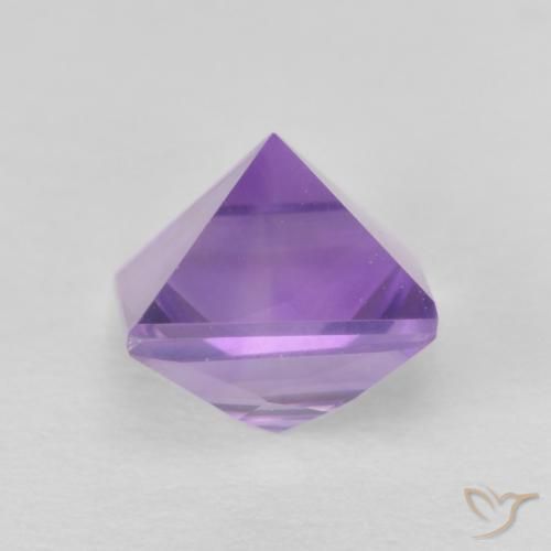 Ametista Viola medio naturale da 1.14 ct, Quadrato, VVS-VS