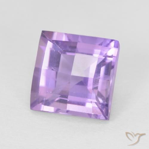 Ametista Viola tendente al rosa naturale da 1.86 ct, Quadrato, VS
