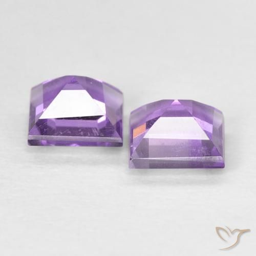 Gemme di Ametista Medium Dark-Violet naturale da 0.87 ct, Quadrato, VVS-VS