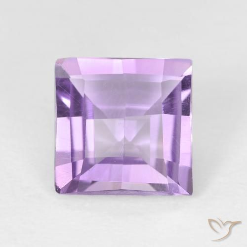 Ametista Viola medio naturale da 1.42 ct, Quadrato, VVS-VS