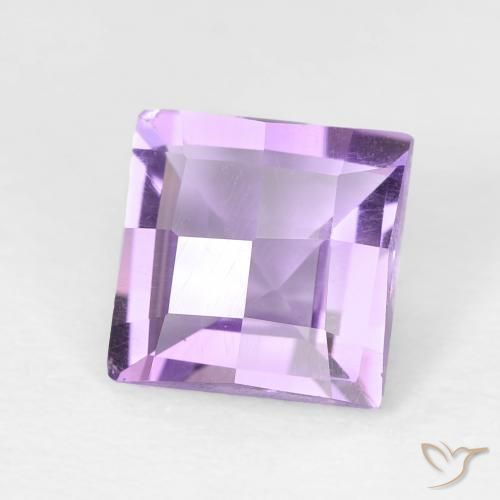 Ametista Viola medio naturale da 1.42 ct, Quadrato, VVS-VS