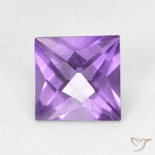1.03ct Naturale Viola medio Ametista, Quadrato, VVS-VS