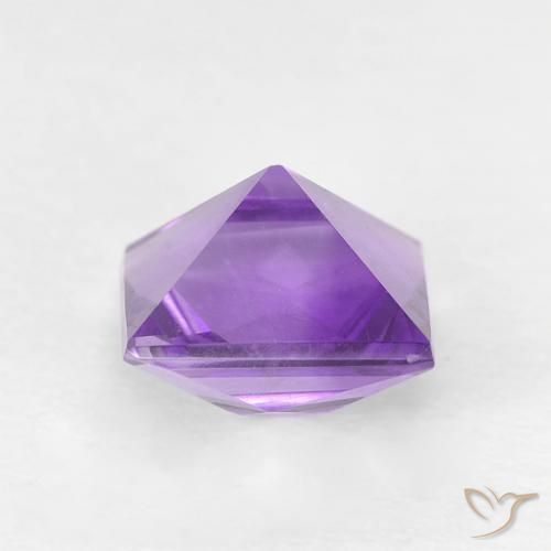 Ametista Viola medio naturale da 1.03 ct, Quadrato, VVS-VS