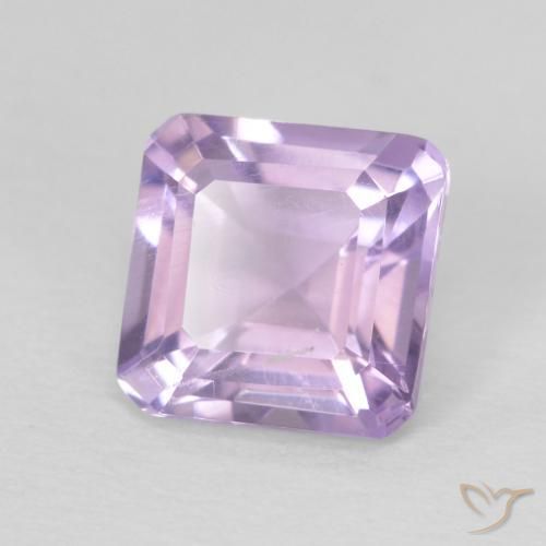 Ametista Viola rosato chiaro naturale da 1.02 ct, Ottagonale / Taglio smeraldo, VS