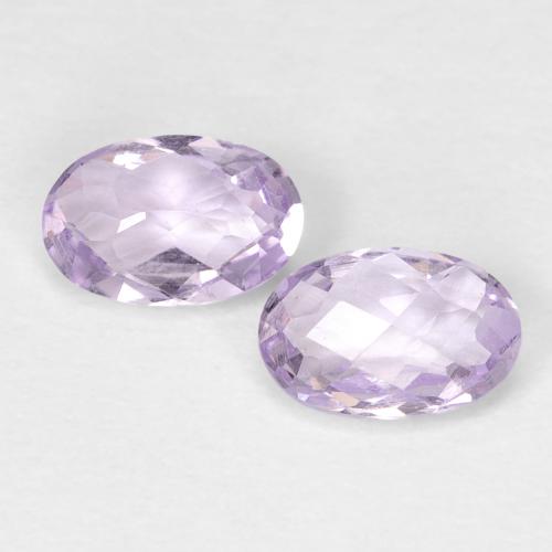 0.74ctw Naturale Viola tendente al rosa Ametista, Ovale, VS