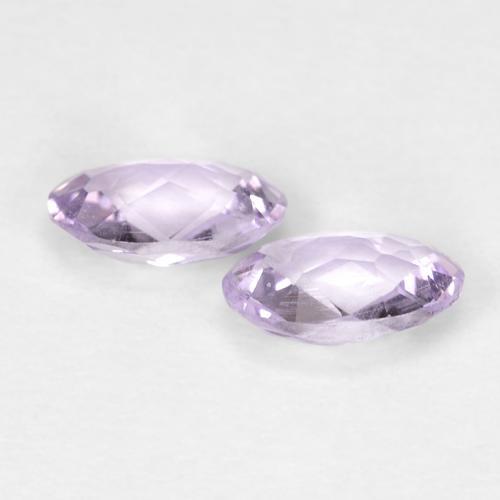 Gemme di Ametista Viola tendente al rosa naturale da 0.74 ct, Ovale, VS