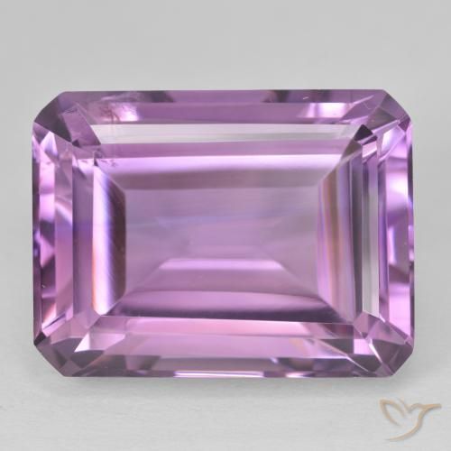 24.65ct Naturale violaceo Ametista, Taglio smeraldo, VS