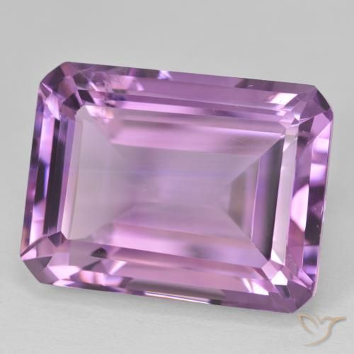 Ametista violaceo naturale da 24.65 ct, Ottagonale / Taglio smeraldo, VS