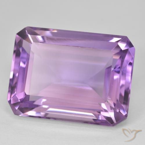 Ametista Medium Light Purplish-Violet naturale da 23.96 ct, Ottagonale / Taglio smeraldo, VVS
