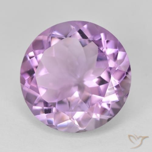 Ametista Viola medio naturale da 13.19 ct, Rotondo, VVS