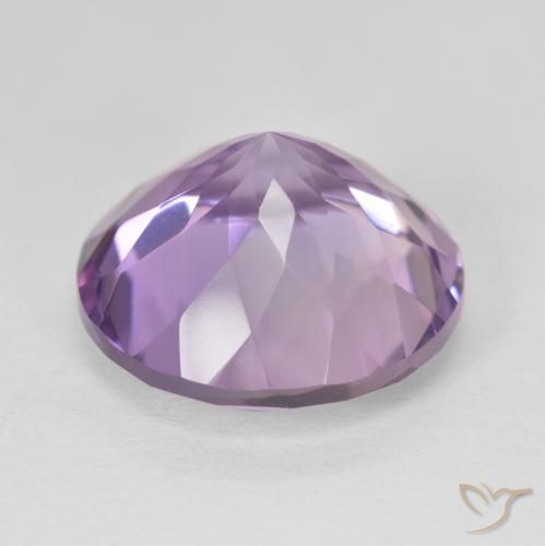Ametista Viola medio naturale da 13.19 ct, Rotondo, VVS