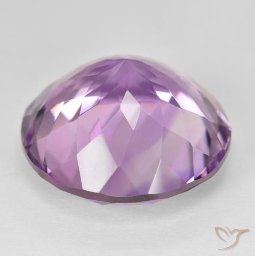 Ametista Viola medio naturale da 26.62 ct, Rotondo, VVS-VS