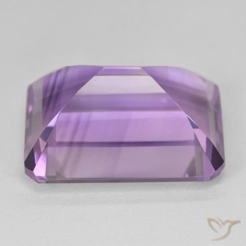 Ametista Medium Light Purplish-Violet naturale da 20.89 ct, Ottagonale / Taglio smeraldo, VVS