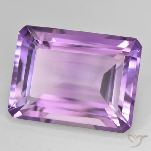 Ametista Medium Light Purplish-Violet naturale da 18.39 ct, Ottagonale / Taglio smeraldo, VVS