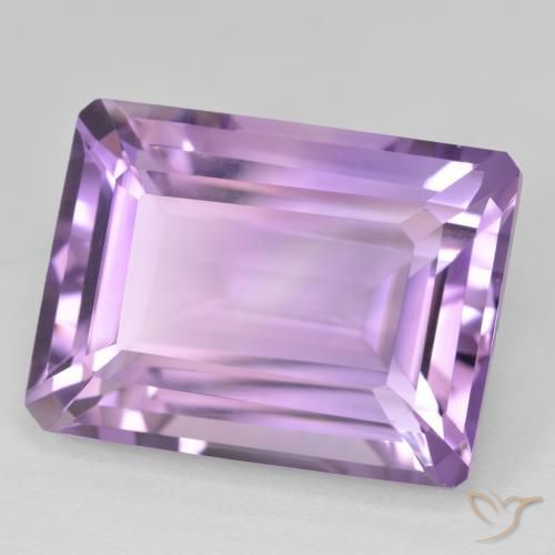 Ametista Medium Light Purplish-Violet naturale da 22.77 ct, Ottagonale / Taglio smeraldo, VVS