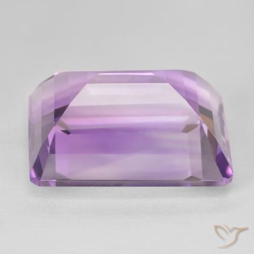 Ametista Medium Light Purplish-Violet naturale da 22.77 ct, Ottagonale / Taglio smeraldo, VVS