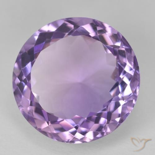 Ametista Viola medio naturale da 13.96 ct, Rotondo, VVS