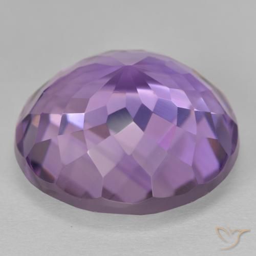 Ametista Viola medio naturale da 13.96 ct, Rotondo, VVS
