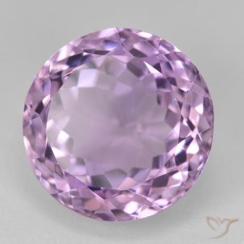 Ametista Magenta chiaro naturale da 13.95 ct, Rotondo, VVS-VS