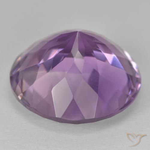 Ametista Viola medio naturale da 13.24 ct, Rotondo, VVS