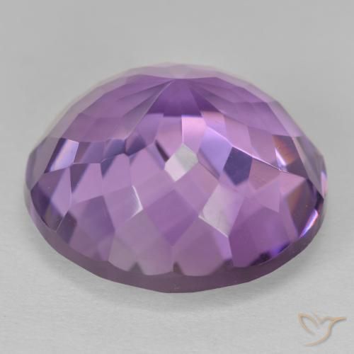 Ametista Viola medio naturale da 14.18 ct, Rotondo, VVS-VS