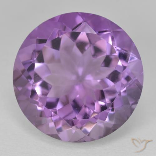13.46ct Naturale Viola-Rosa Medio Ametista, Rotondo, VVS-VS
