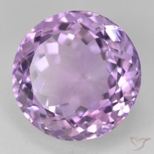 Ametista Viola medio naturale da 16.90 ct, Rotondo, VVS-VS