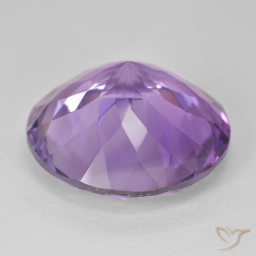 Ametista Viola medio naturale da 23.66 ct, Rotondo, VVS-VS