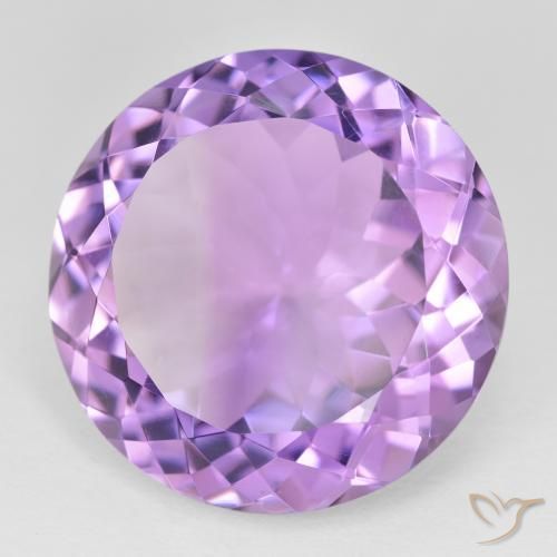 Ametista Viola medio naturale da 23.32 ct, Rotondo, VVS-VS