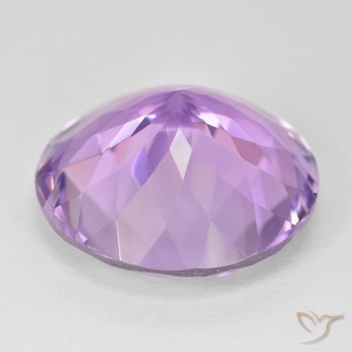 Ametista Viola medio naturale da 23.32 ct, Rotondo, VVS-VS
