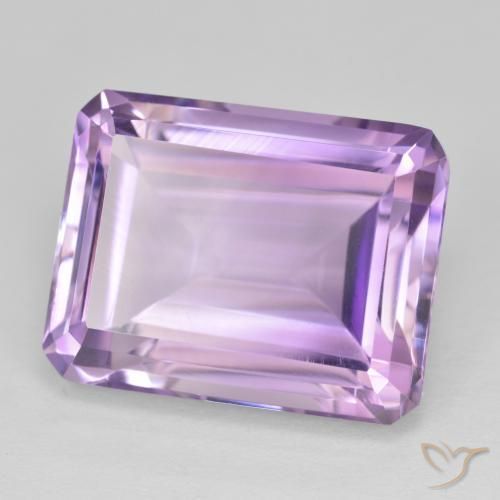 Ametista Viola rosa medio naturale da 19.73 ct, Ottagonale / Taglio smeraldo, VVS
