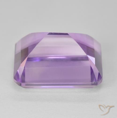 Ametista Viola rosa medio naturale da 19.73 ct, Ottagonale / Taglio smeraldo, VVS