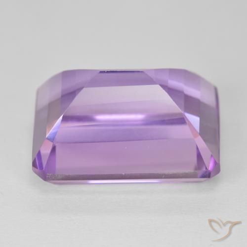 Ametista Viola rosa medio naturale da 20.29 ct, Ottagonale / Taglio smeraldo, VVS