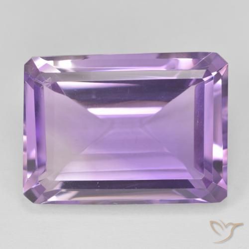 20.96ct Naturale Viola medio Ametista, Taglio smeraldo, VVS