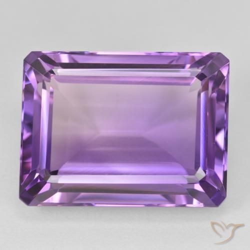 24.25ct Naturale Viola scuro Ametista, Taglio smeraldo, VVS