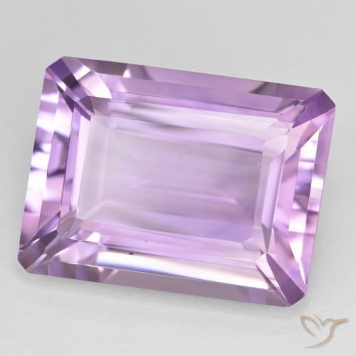 Ametista Viola tendente al rosa naturale da 21.50 ct, Ottagonale / Taglio smeraldo, VVS