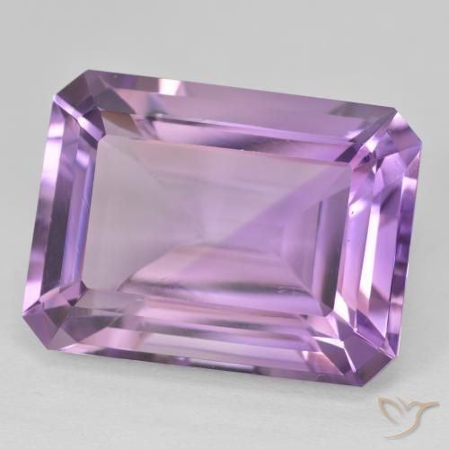 Ametista violaceo naturale da 22.71 ct, Ottagonale / Taglio smeraldo, VVS