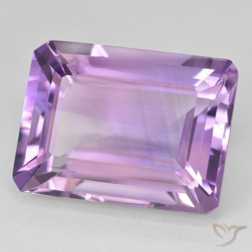 Ametista Medium Light Purplish-Violet naturale da 22.05 ct, Ottagonale / Taglio smeraldo, VVS