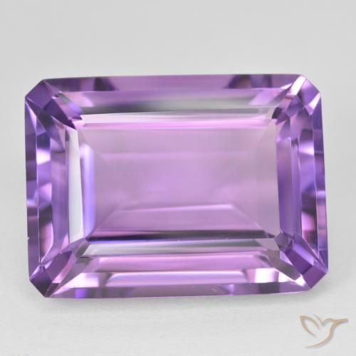 21.82ct Naturale Viola scuro Ametista, Taglio smeraldo, VVS