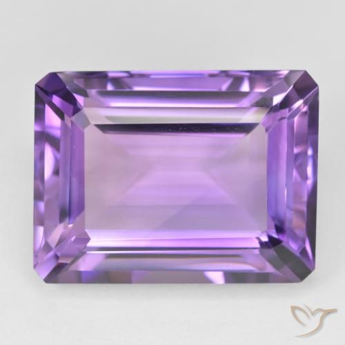 22.70ct Naturale Viola medio Ametista, Taglio smeraldo, VVS-VS