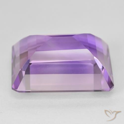 Ametista Viola medio naturale da 22.70 ct, Ottagonale / Taglio smeraldo, VVS-VS