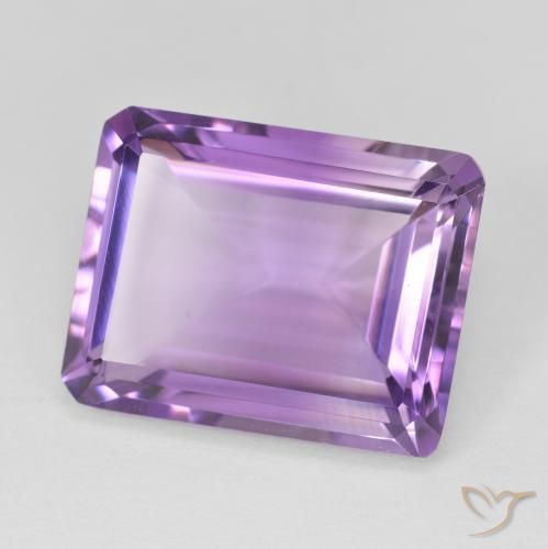Ametista Viola tendente al rosa naturale da 16.17 ct, Ottagonale / Taglio smeraldo, VVS-VS
